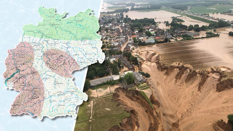 Diese Regionen in Deutschland sind von Hochwasser bedroht