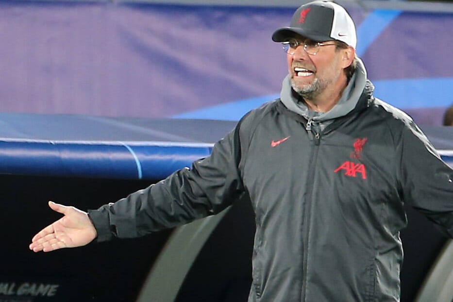 Liverpool-Trainer Jürgen Klopp, hier im April 2021: Die "Reds" konnten im Test gegen den VfB Stuttgart nicht gewinnen.