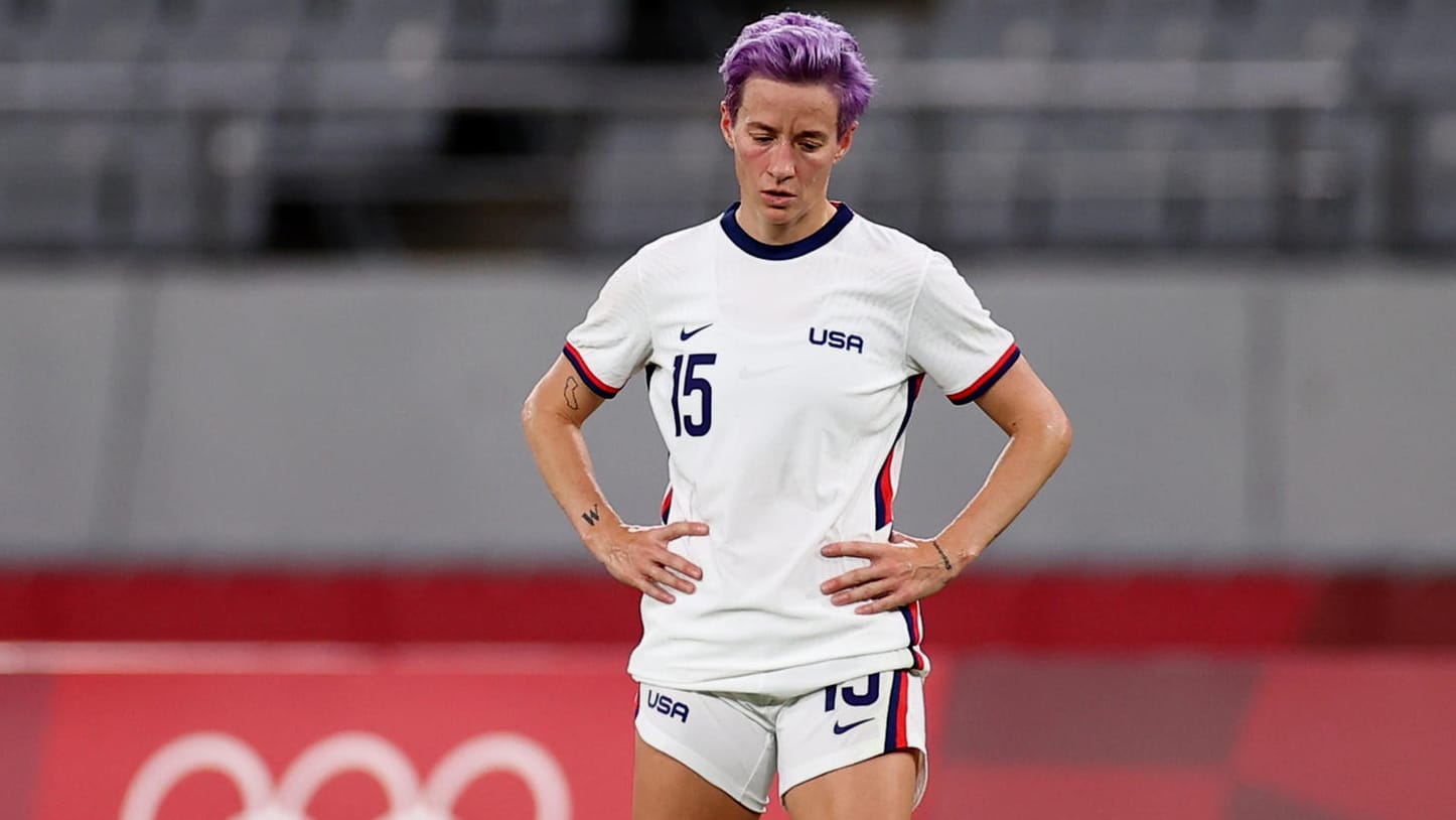 Megan Rapinoe: Die Weltmeisterin wurde bei Rückstand eingewechselt, konnte die Auftaktpleite aber auch nicht mehr verhindern.