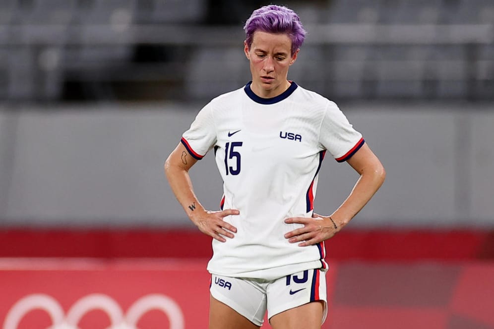 Megan Rapinoe: Die Weltmeisterin wurde bei Rückstand eingewechselt, konnte die Auftaktpleite aber auch nicht mehr verhindern.