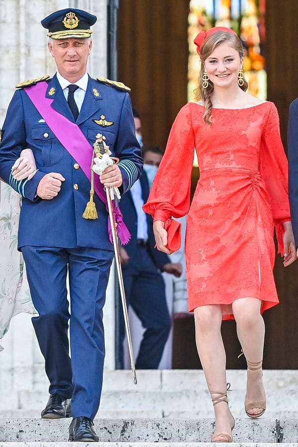 König Philippe mit seiner ältesten Tochter, Kronprinzessin Elisabeth