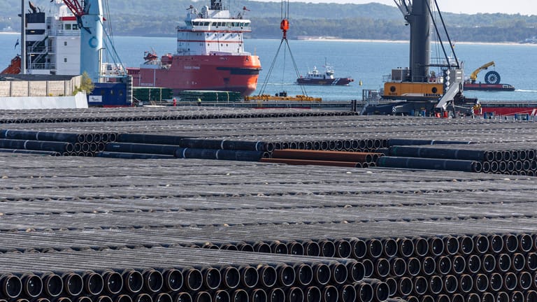 Arbeiten an Nord Stream 2: Das umstrittene Projekt ist zu 98 Prozent fertig gebaut.