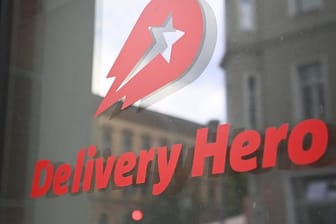 Das Logo des Essenlieferdienstes Delivery Hero