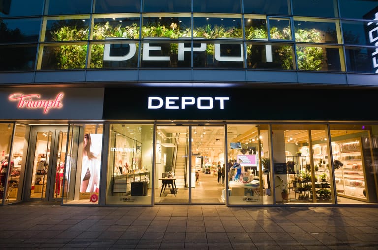 Nicht nur Modehändler sind in der Krise. Bis Ende 2021 will auch die Wohnaccessoirekette Depot 35 Filialen schließen.