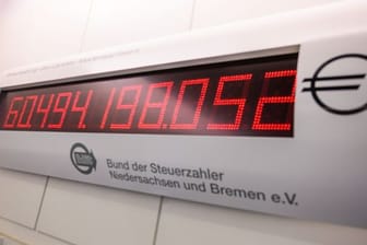 Schuldenuhr Niedersachsen zurückgestellt