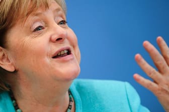 Kanzlerin Angela Merkel bei ihrer Sommerpressekonferenz: Zum letzten Mal stellte sie sich in diesem Rahmen den Fragen der Reporter.