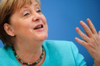 Kanzlerin Angela Merkel bei ihrer Sommerpressekonferenz: Zum letzten Mal stellte sie sich in diesem Rahmen den Fragen der Reporter.