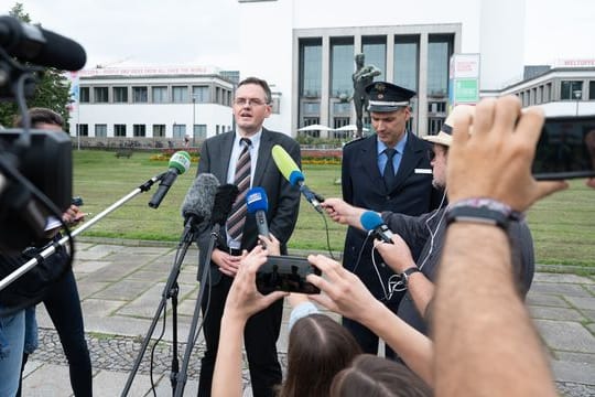 Jürgen Schmidt (l) und Thomas Geithner