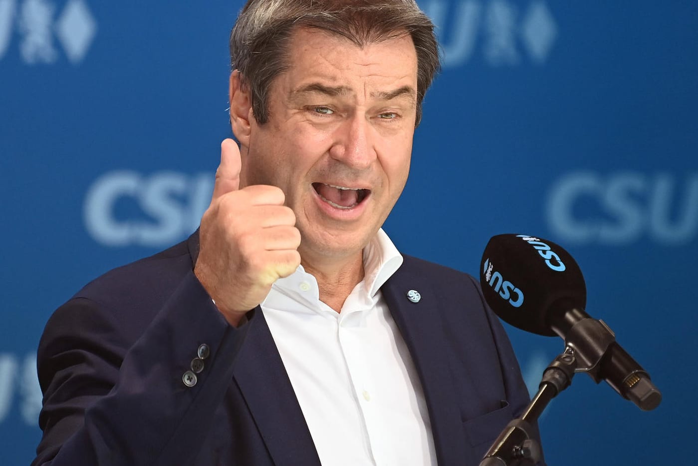 Der bayerische Ministerpräsident Markus Söder bei einer Rede: Heute will der CSU-Vorstand das Programm für den Bundestagswahlkampf beschließen.