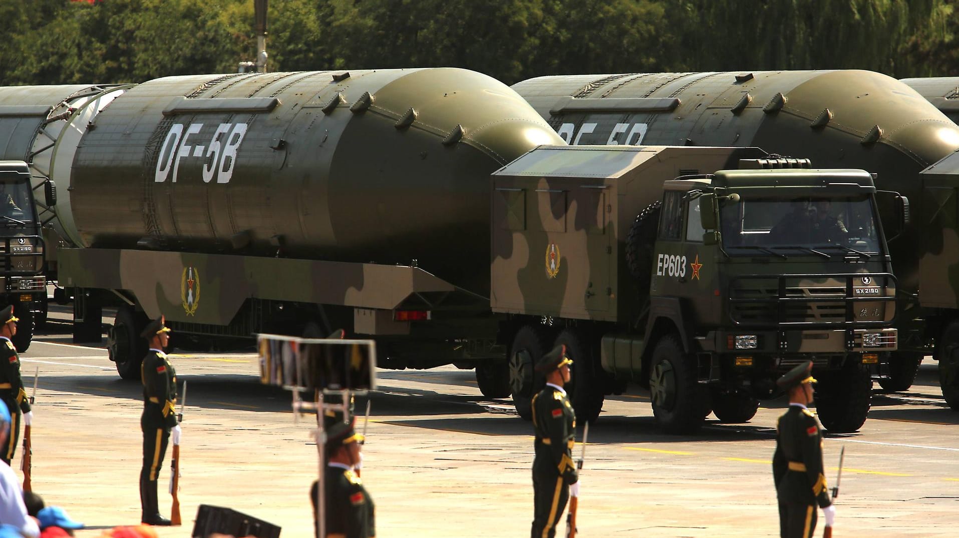 Militärparade in Peking: China hat in den letzten Jahren massiv militärisch aufgerüstet.