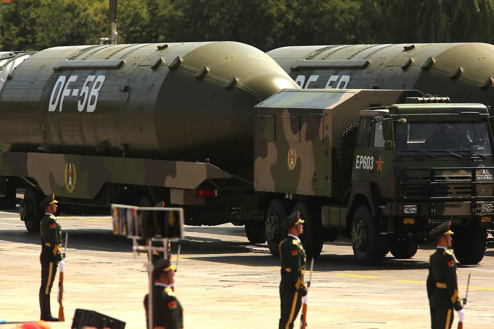 Militärparade in Peking: China hat in den letzten Jahren massiv militärisch aufgerüstet.