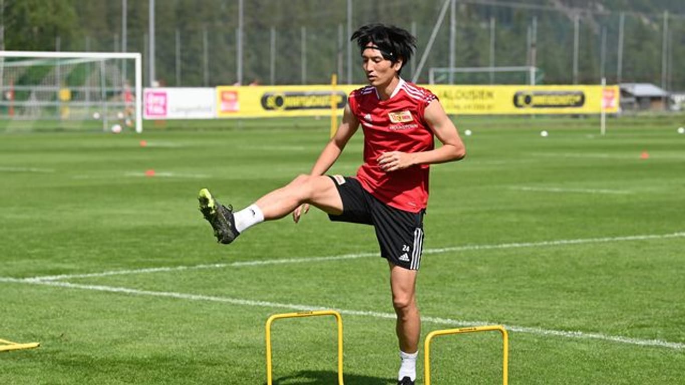 Genki Haraguchi beim Training