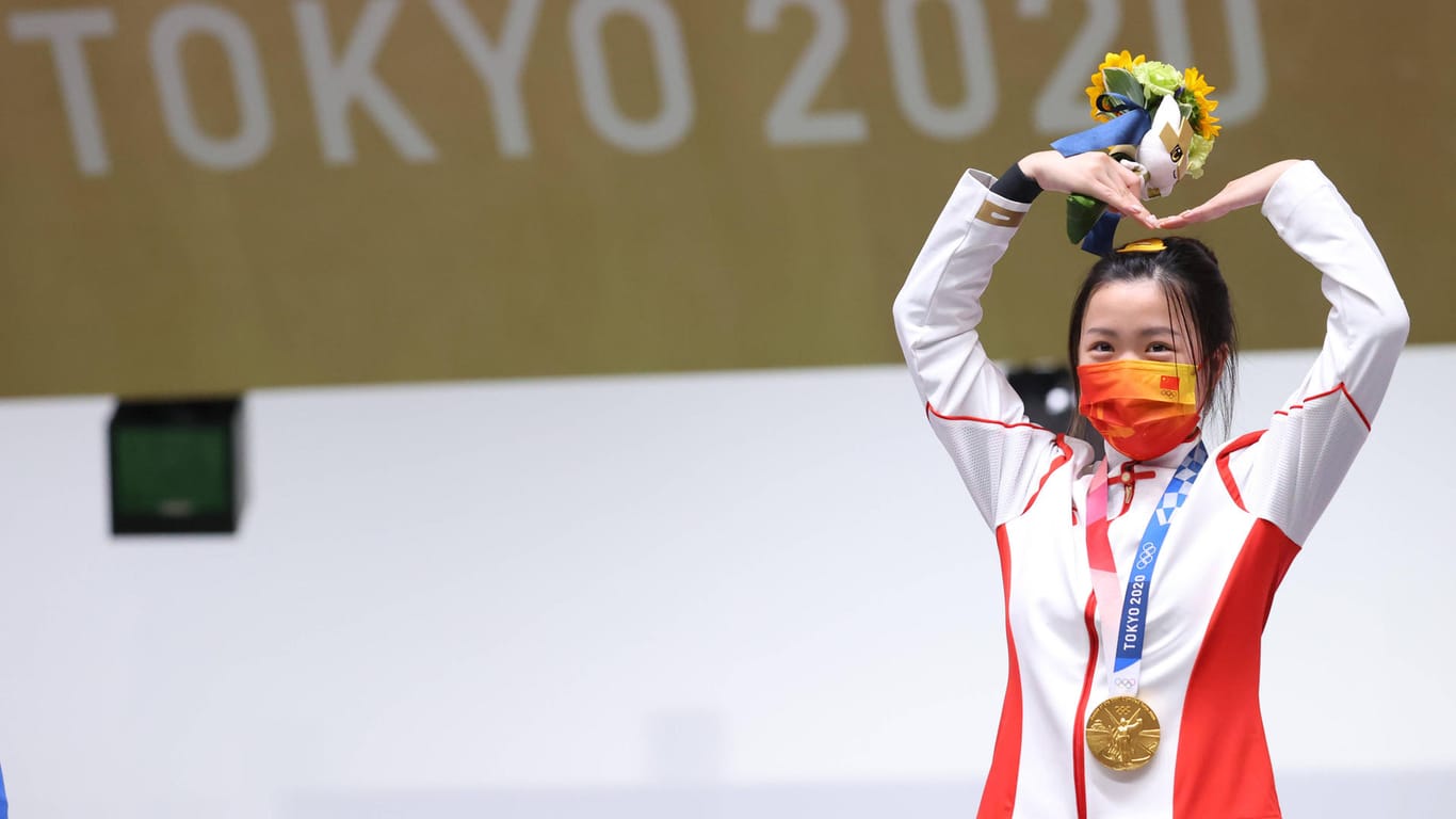Erste olympische Goldmedaillen-Gewinnerin: Die chinesische Sportschützin Qian Yang.