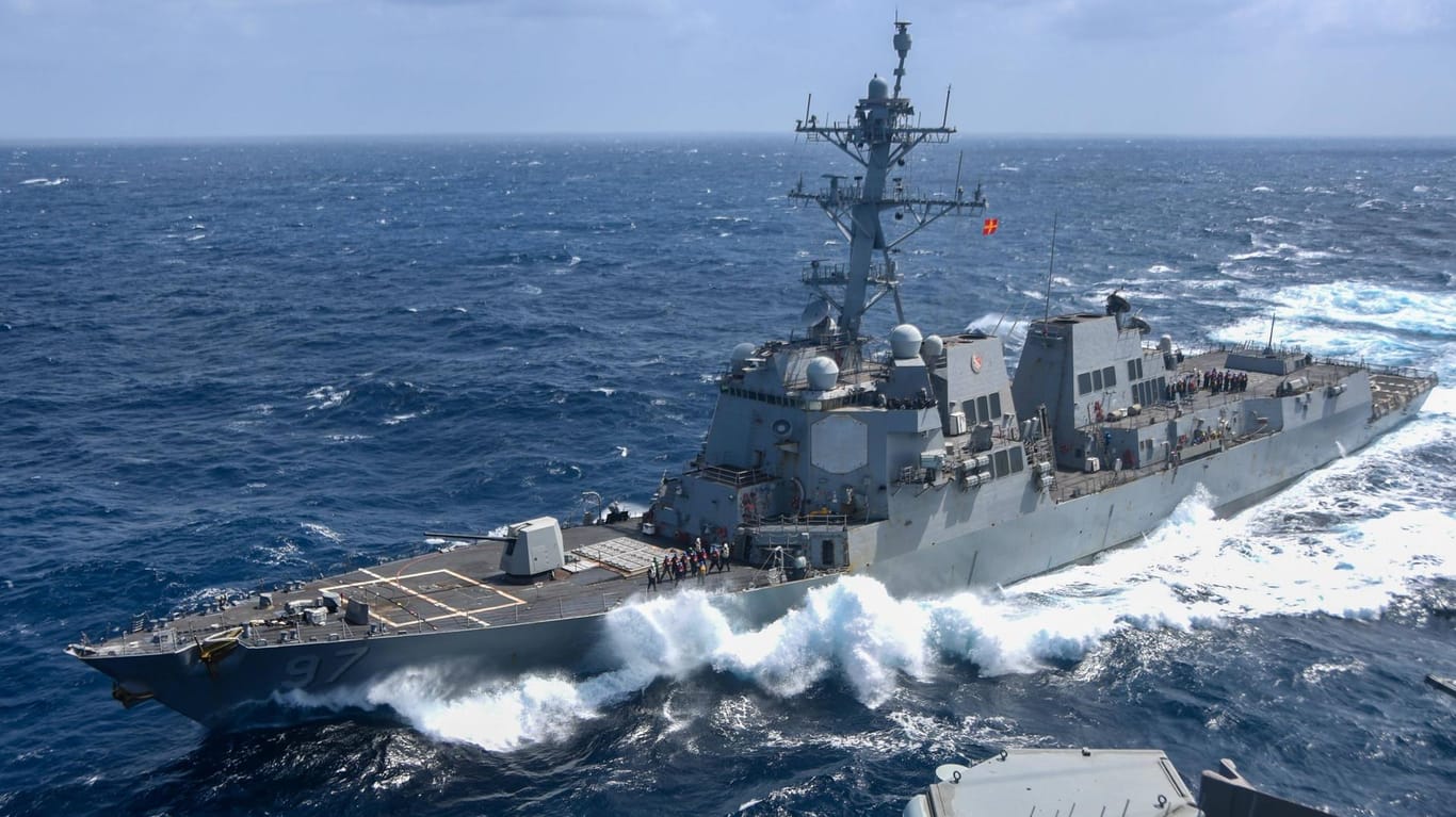 Die USS Halsey: Die Vereinigten Staaten haben wegen der aggressiven Expansionspolitik Chinas im Südchinesischen Meer ihre Präsenz verstärkt.