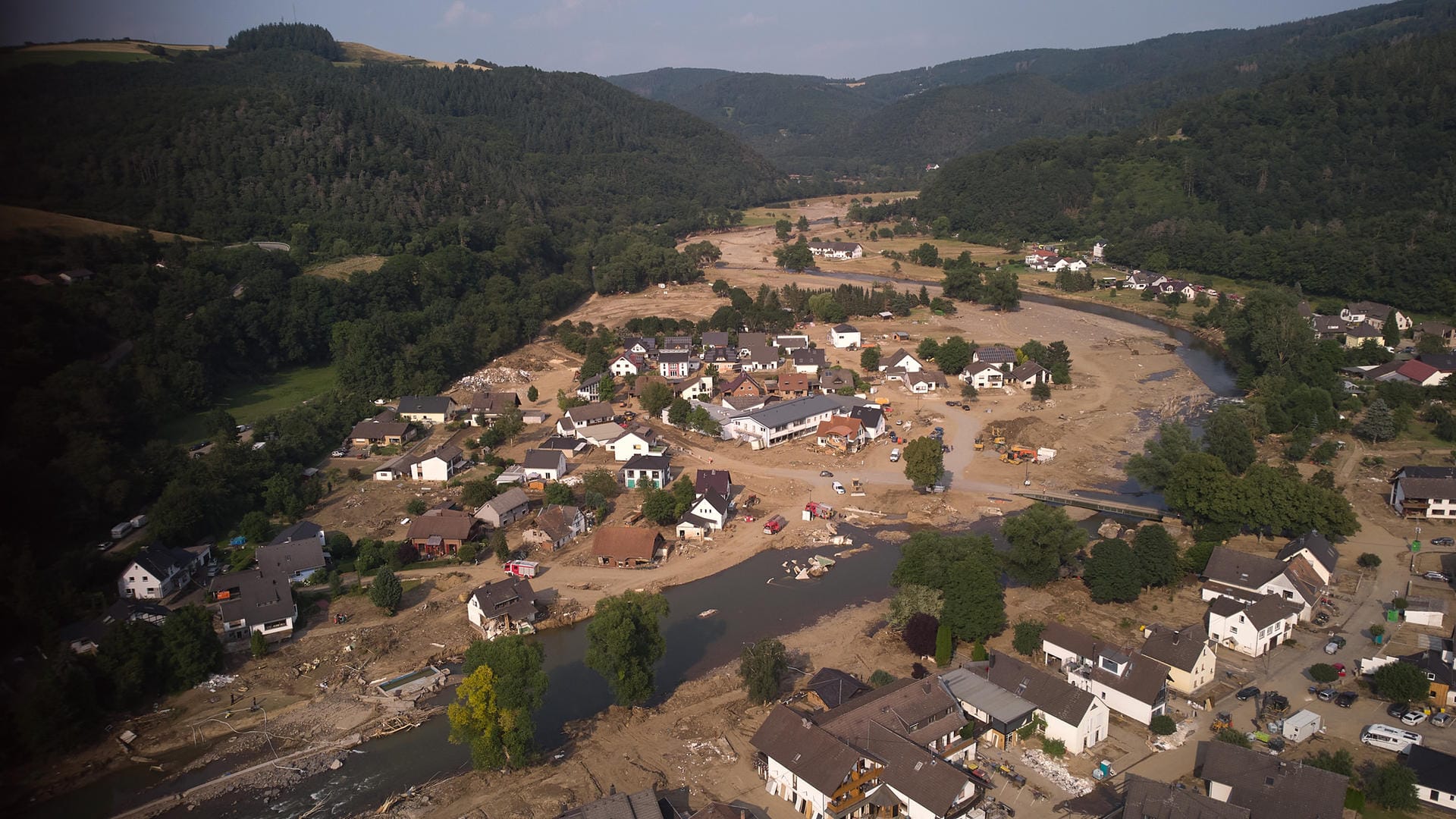 Insul im Ahrtal: Für das Gebiet gilt am Samstag erneut eine Unwetterwarnung.