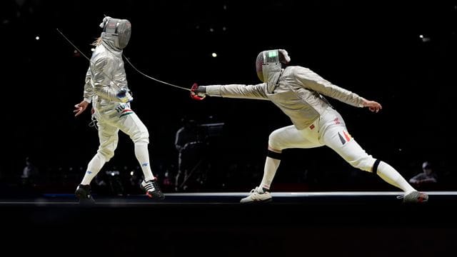 Fechter Max Hartung (r) ist in Tokio ausgeschieden.