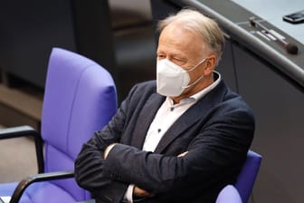 Jürgen Trittin: Der Grünen Politiker ist offensichtlich mit der Klimapolitik der FDP nicht einverstanden.