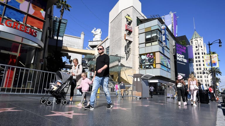 Der Walk of Fame in Hollywood: In der Unterhaltungs- und Filmbranche sind die USA China weit voraus. (Archivfoto)