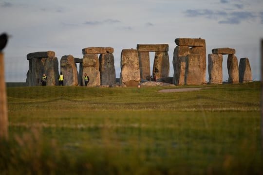 Das Bauwerk Stonehenge.