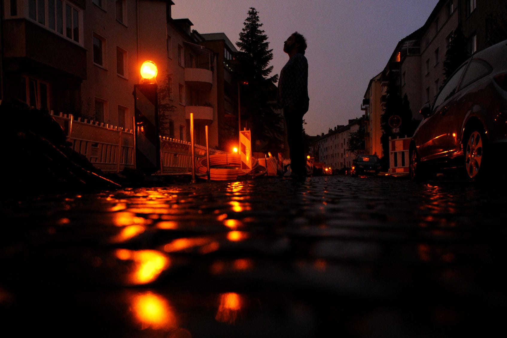 Stadt im Blackout (Symbolbild): In Ludwigshafen hat es einen größeren Stromausfall gegeben.