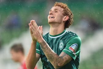 Josh Sargent: Der US-Amerikaner bat vergeblich um himmlischen Beistand für Werder Bremen.