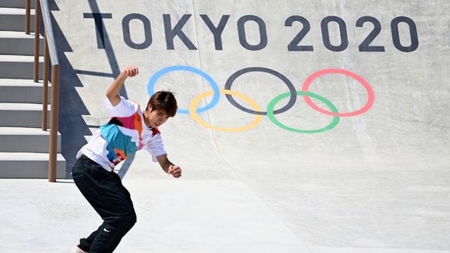 Der Japaner Yuto Horigome gewann die Skateboard-Premiere.