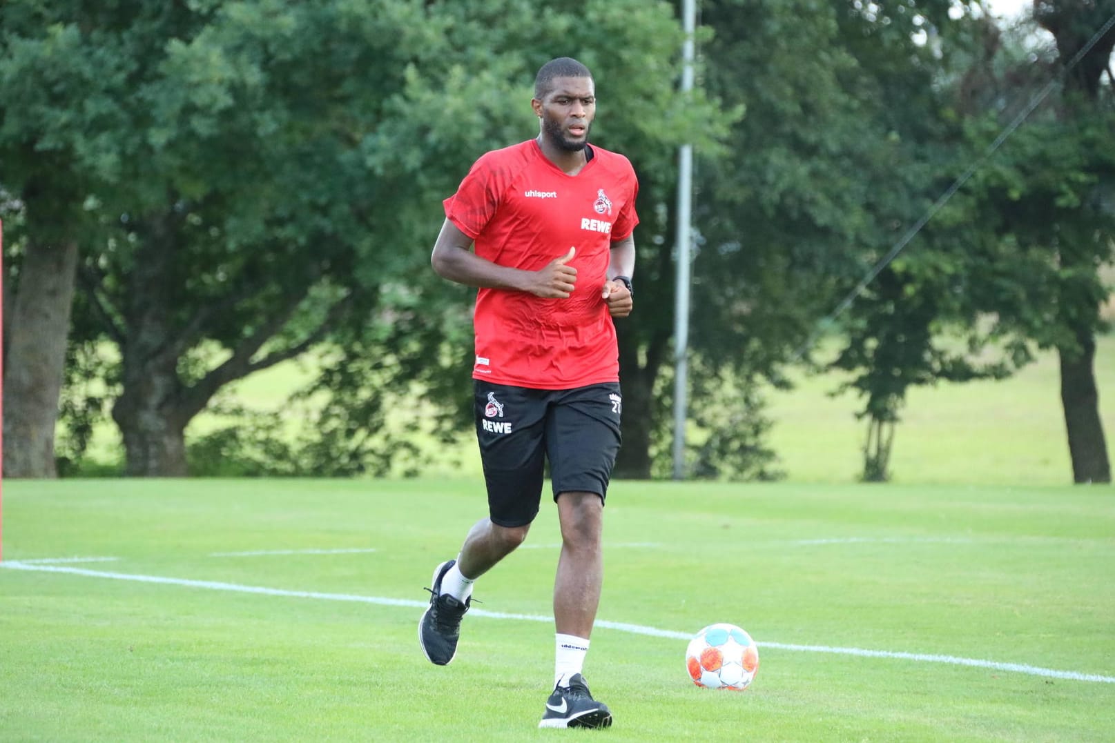 Anthony Modeste beim Training in Donaueschingen (Archivbild): Der Franzose schoss den FC zum Sieg.