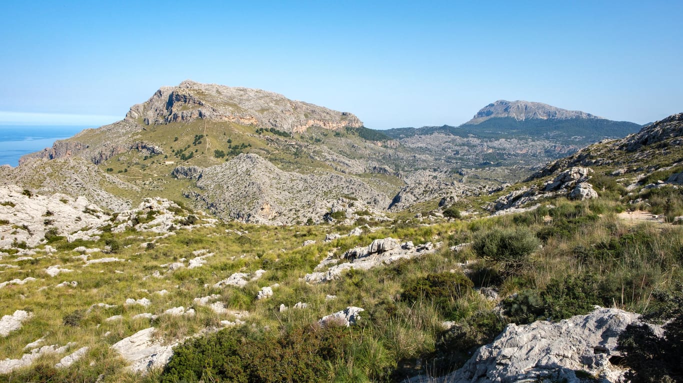 Die Serra de Tramuntana in Mallorca: In dem Gebirgszug ist ein deutscher Wanderer ums Leben gekommen. (Archivfoto)