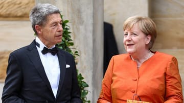 Bundeskanzlerin Angela Merkel und ihr Mann Joachim Sauer