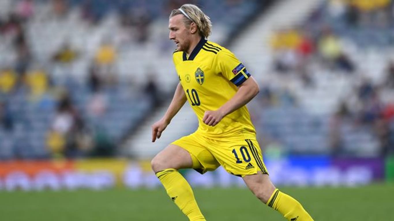 Leipzigs Emil Forsberg erzielte bei der EM für Schweden vier Tore.