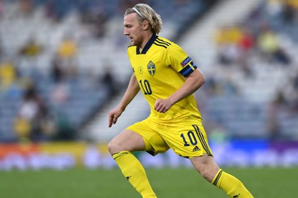 Leipzigs Emil Forsberg erzielte bei der EM für Schweden vier Tore.