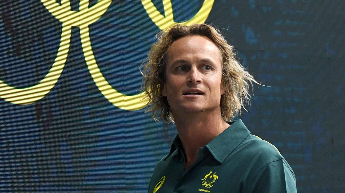 Dean Boxall: der australische Schwimmtrainer freute sich sehr über den Erfolg seiner Schwimmerin.
