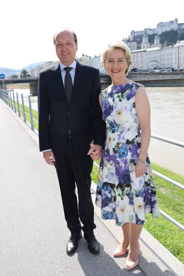 Heiko und Ursula von der Leyen: Die beiden waren zusammen in Salzburg.