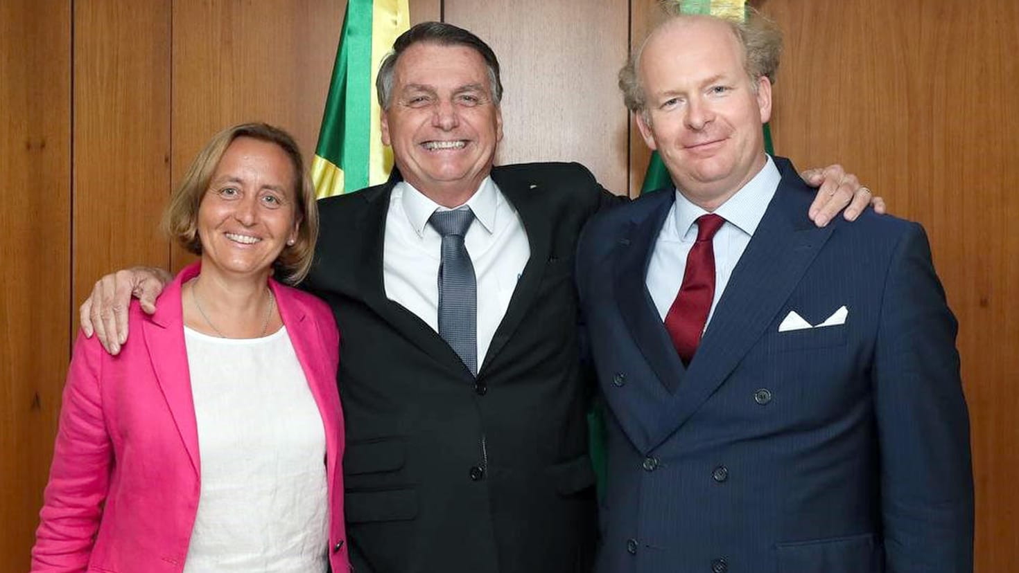 Beatrix von Storch mit ihrem Ehemann Sven von Storch zu Besuch bei Bolsonaro: Ihre Partei wolle international für "christlich-konservative Werte einstehen".