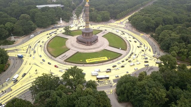 Farbaktion Siegessäule