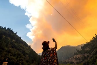 "Dixie Fire" in Kalifornien: Die Flammen haben gewaltige Mengen Vegetation vernichtet.