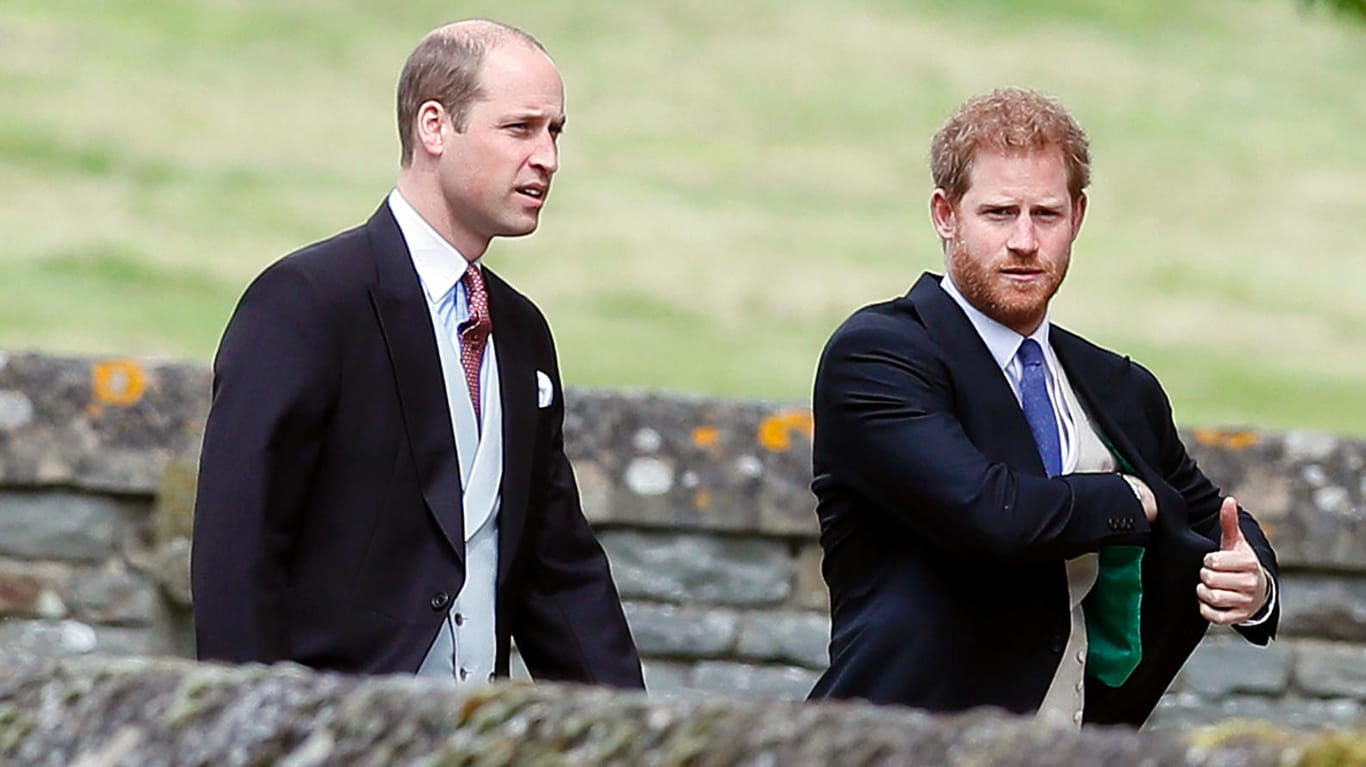Prinz Harry und Prinz William: Die beiden Männer und ihre Familien waren offenbar nicht auf der Hochzeit ihrer Cousine Kitty Spencer.