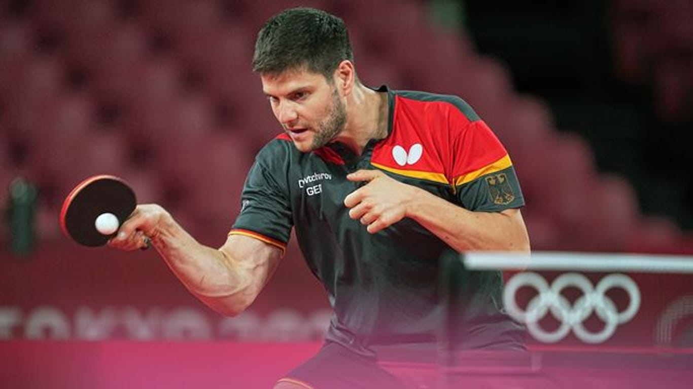Tischtennis-Ass Dimitrij Ovtcharov hat sich ins Achtelfinale gespielt.