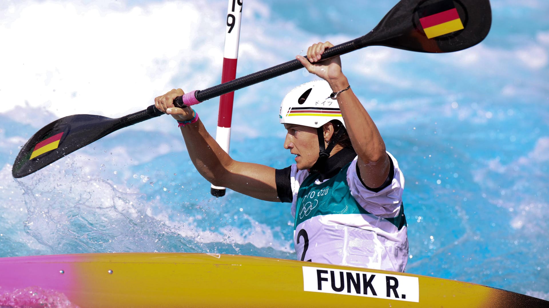 Ricarda Funk: Die Slalom-Kanutin hat die erste Goldmedaille für "Team D" geholt.