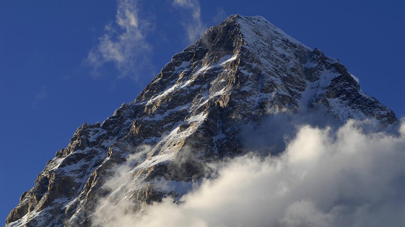 Der Gipfel des K2 in Pakistan: Der Berg ist mit 8.611 Metern nach dem Mount Everest der zweithöchste Berg der Erde.