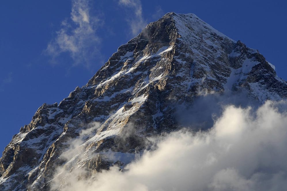 Der Gipfel des K2 in Pakistan: Der Berg ist mit 8.611 Metern nach dem Mount Everest der zweithöchste Berg der Erde.