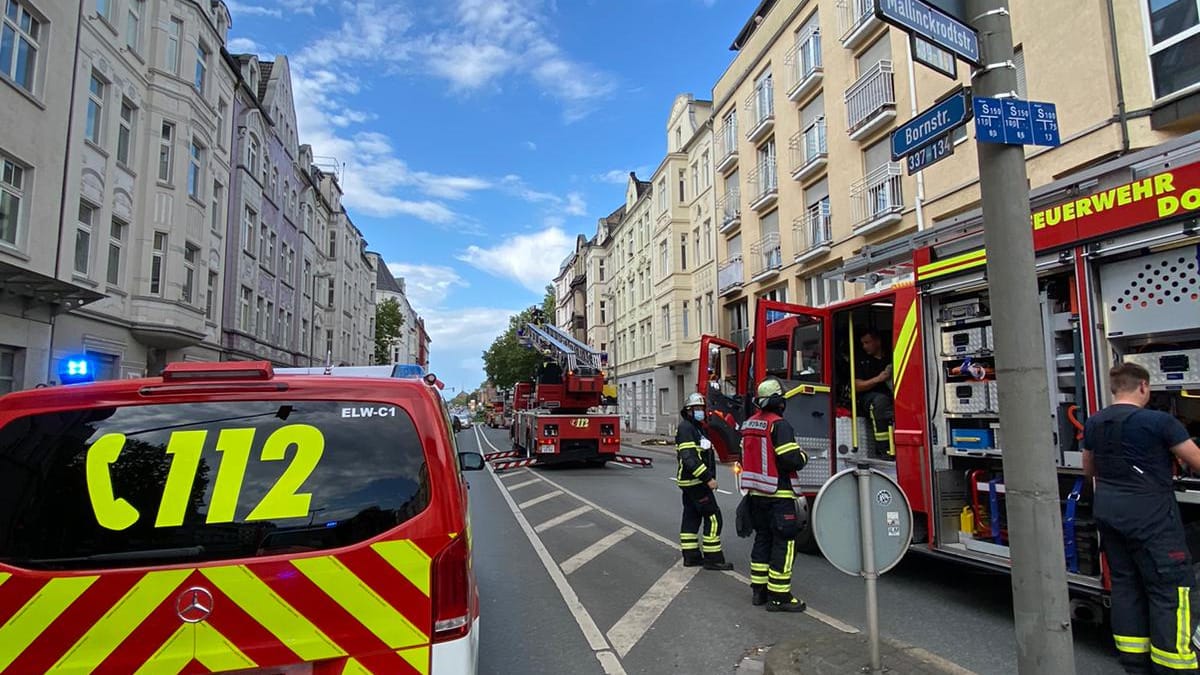 Die Einsatzstelle: Sie lag im Dreistraßeneck Born-, Borsig, und Mallinckrodtstraße.