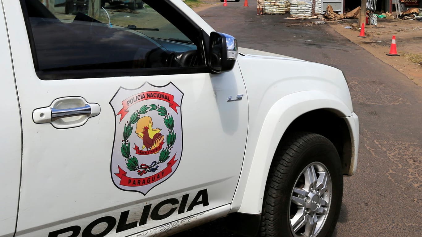 Ein Polizeiwagen in Paraguay (Symbolbild): In dem südamerikanischen Land wurde eine Rekordmenge Kokain beschlagnahmt.