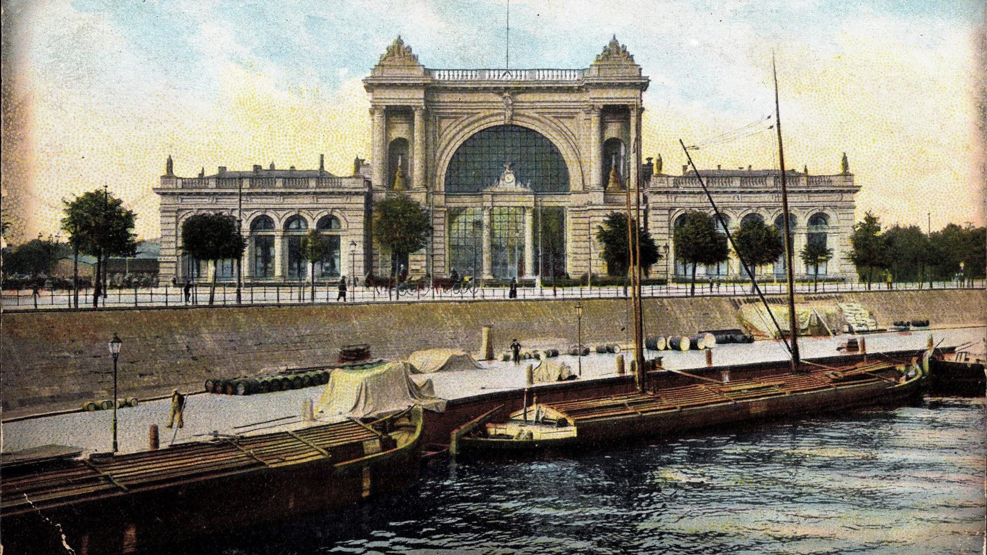 Blick auf den Lehrter Bahnhof zu Beginn des 20. Jahrhunderts: An dieser Stelle steht heute der uns bekannte Berliner Hauptbahnhof.