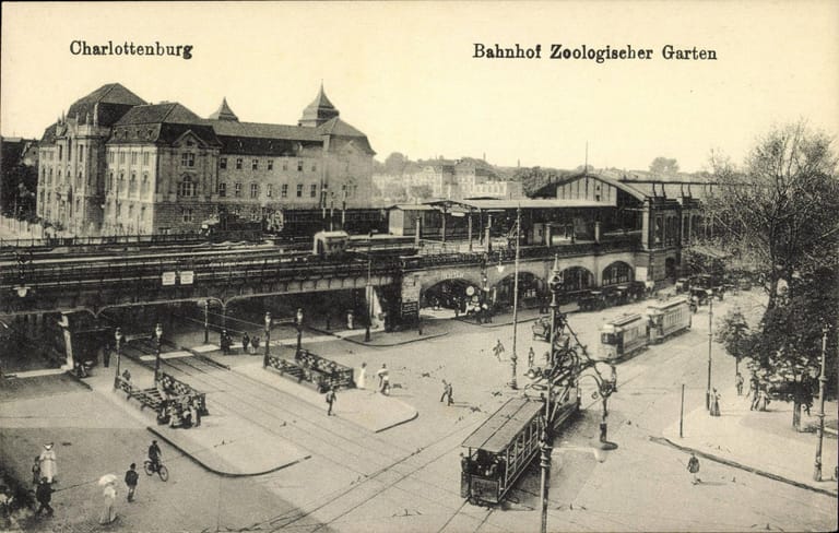 Bahnhof Zoologischer Garten zu Beginn des 20. Jahrhunderts: Der Bahnhof war vorübergehend der einzige Bahnhof in West-Berlin.