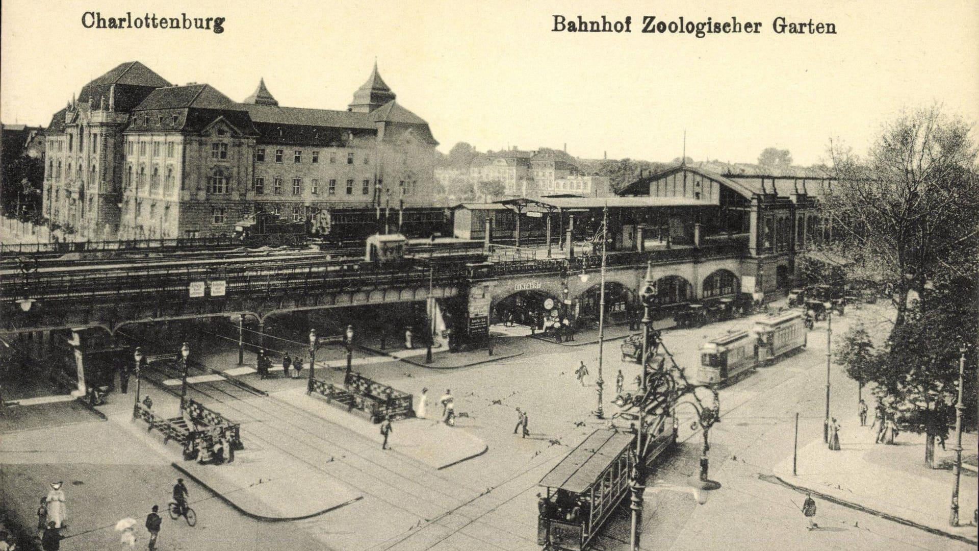 Bahnhof Zoologischer Garten zu Beginn des 20. Jahrhunderts: Der Bahnhof war vorübergehend der einzige Bahnhof in West-Berlin.