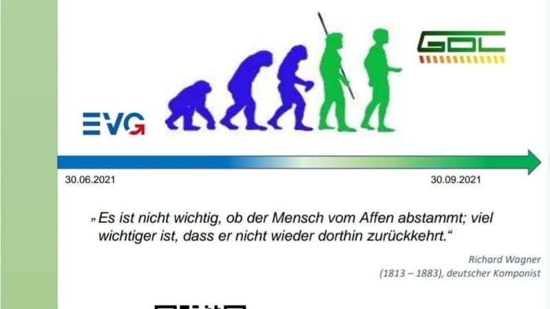 Plakat der GDL: Mit solchen Aushängen versucht die GDL, Mitglieder der EVG abzuwerben.