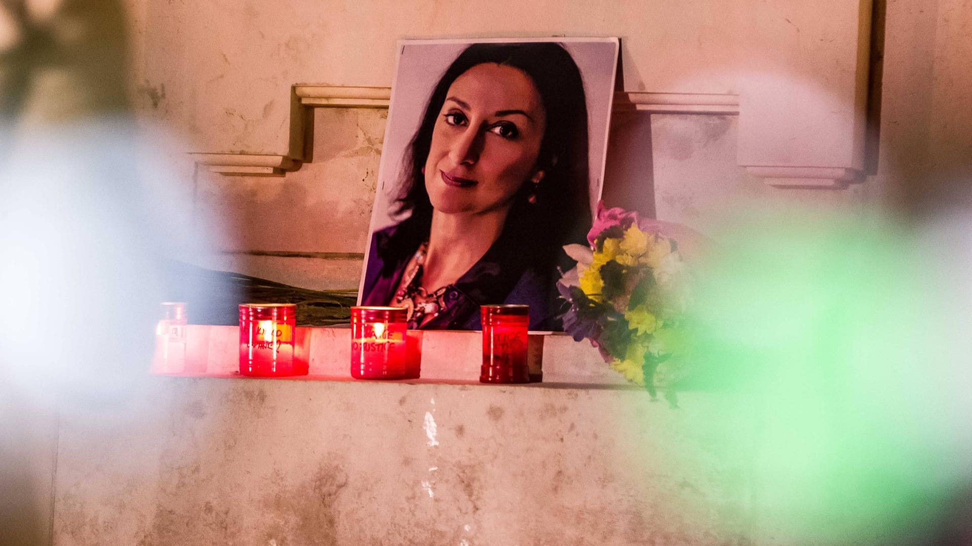 Ein Foto der ermordeten Journalistin Daphne Caruana Galizia: Sie wurde 2017 durch eine Autobombe getötet.