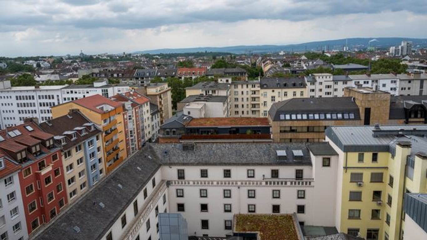 Blick auf die Mainzer Neustadt im Nordwesten der Stadt (Symbolbild): Zwischen 2019 und 2025 sollen in Mainz weitere 5.500 Wohnungen entstehen.