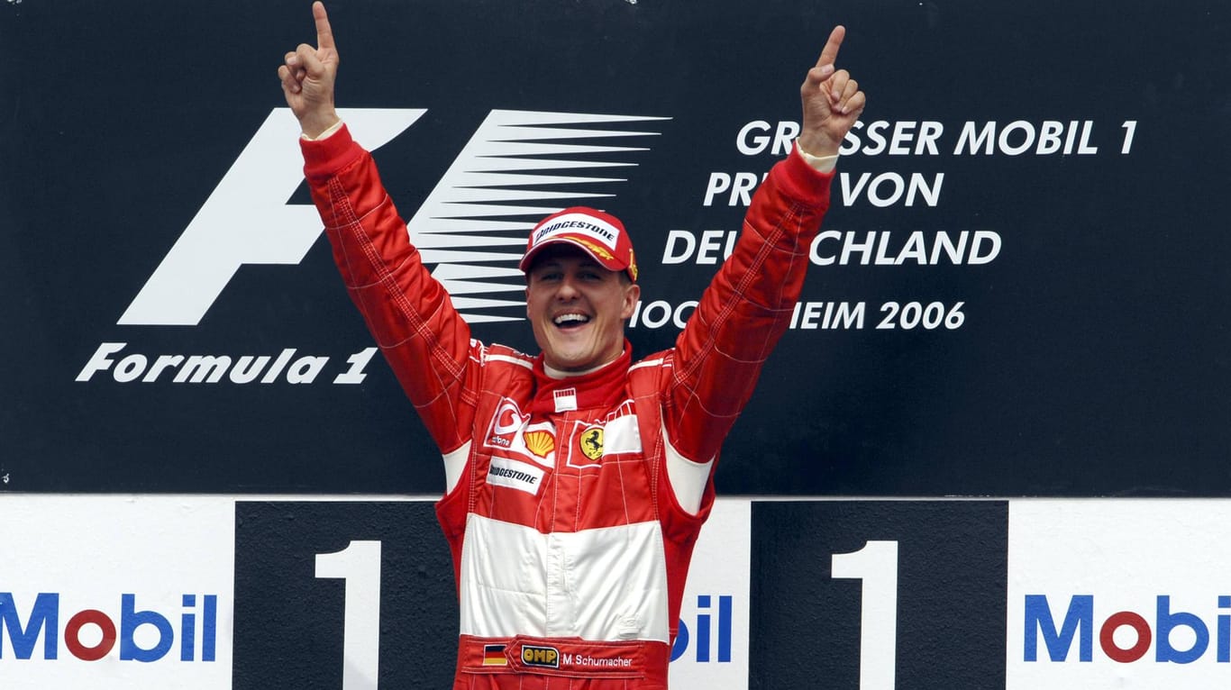 Michael Schumacher beim Jubel nach dem Großen Preis von Deutschland 2006: Über die F1-Legende wird es nun eine Doku geben.